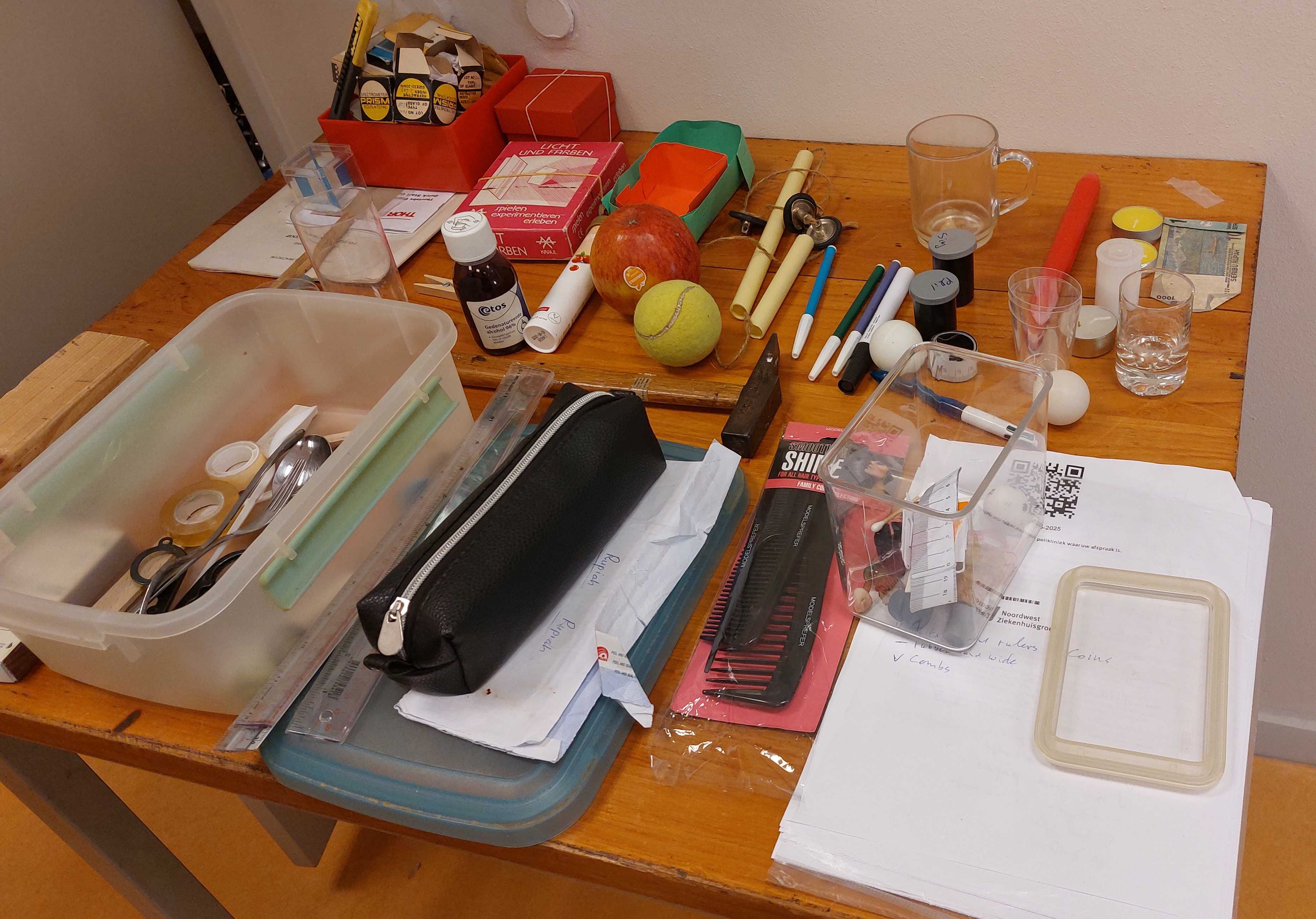 You only need a handful of materials to conduct a series of proper physics demos